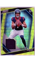 2023 Panini The National V.I.P. C.J. Stroud Rookie Gold Pandora Prizm Patch /10