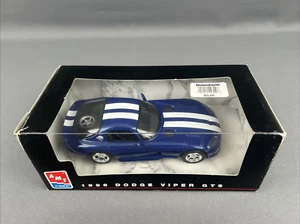 AMT Ertl 1996 Dodge Viper GTS 1/24 Plastic Model Pearl Blue NIB - Picture 1 of 10