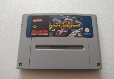 Jeu F1 Pole Position Super Nintendo SNES PAL UKV Loose GC - Photo 1/4