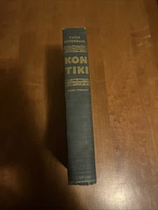 Kon-Tiki Across The Pacific by Raft Thor Heyerdahl 1950 HC Book 1st Edition A - Picture 1 of 8