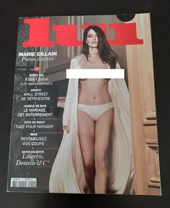French Magazine LUI #14 - february 2015 - Marie Gillain - Picture 1 of 7