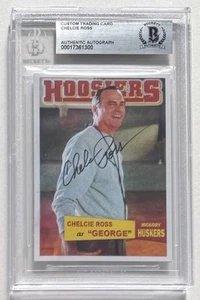 CHELCIE ROSS GEORGE FIRMADO "HOOSIERS" BECKETT AUTÉNTICO AUTO HICKORY HUSKERS - Imagen 1 de 3