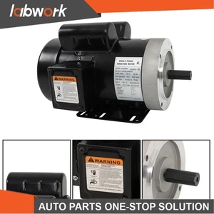 Labwork 5HP Electric Motor 3450RPM Single Phase 208-230V 56C Frame 5/8" Shaft - Picture 1 of 24