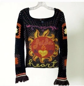 Vintage Late 90's Custo Barcelona "Frida in My Heart" Top - Picture 1 of 4
