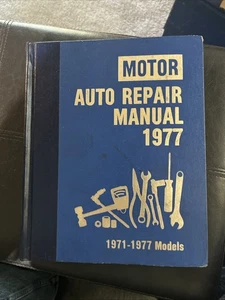 1971-1977 Motor Auto Service Repair Manual AMC GM Chevrolet Ford Mercury Mopar - Picture 1 of 7