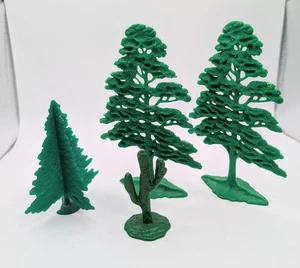 VINTAGE MARX PLAYSET 3 ALBERI E UN CACTUS - Foto 1 di 4