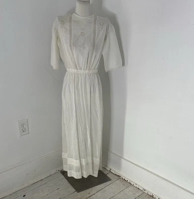 Antique Victorian Era Cotton Lawn Dress - Image 1 of 4