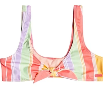 Traje de baño Roxy Girl Ocean Treasure Bralette Top Talla 14 Corbata Verano Traje de baño Bikin Foto 1 de 4