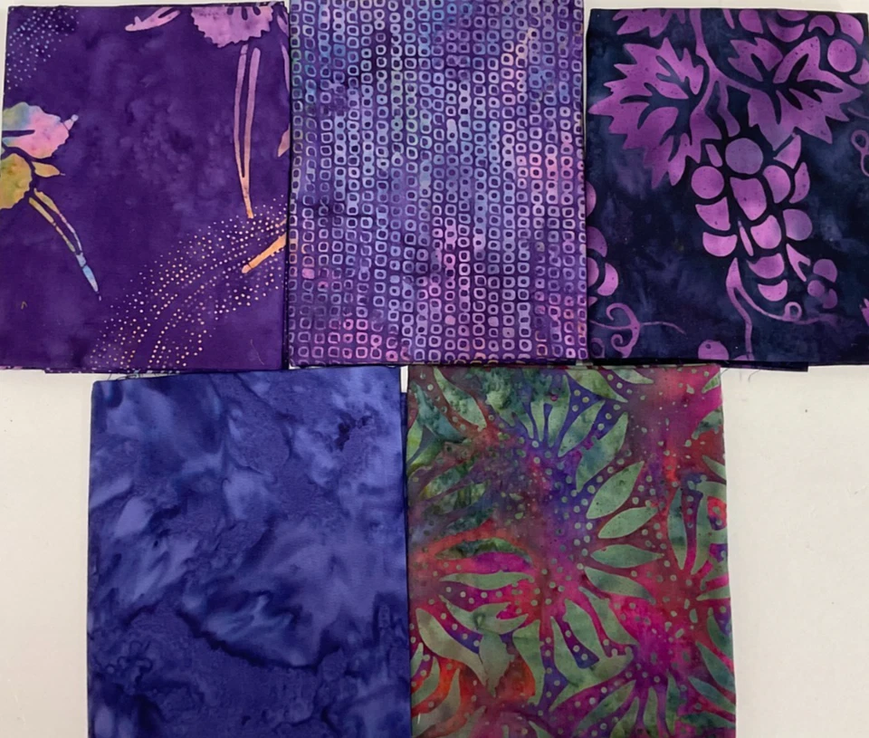 FAT QUARTER BUNDLE OF 5 - FQ1534 - BATIK - Image 1 of 1