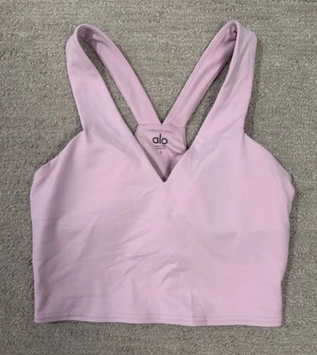 Alo Yoga Airbrush Real Bra Tank, Size Small, Light Pink - Image 1 of 4