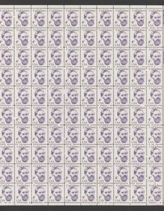 1983 US Scott #1847, 4c Carl Schurz, Sheet of 100 MNH - Bild 1 von 1