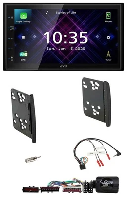 JVC DAB 2DIN Lenkrad Bluetooth USB Autoradio für Ford Focus Galaxy Mondeo - Bild 1 von 4