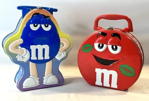 Lote de 2 cajas de almuerzo/snack vintage 2003 M&M - Imagen 1 de 5