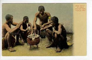 (Lv480-388) Zulu Boy eating Mealie Pap, South Africa c1910 Unused VG-EX - Picture 1 of 1