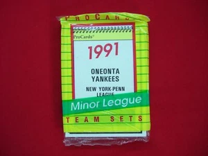 Oneonta Yankees Procards 1991 conjunto de equipo MiLB Jorge Posada New York Yankees - Imagen 1 de 4