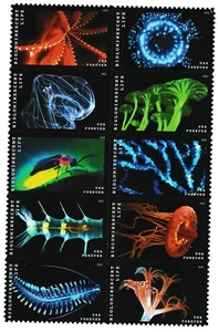 US 5264-5273 5273a Bioluminescent Life F block 10 MNH 2018 - Picture 1 of 1