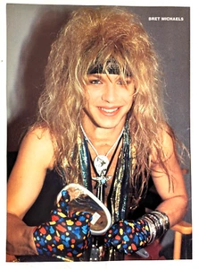 POISON / BRET MICHAELS / MAGAZINE FULL PAGE PINUP POSTER CLIPPING (10) - Picture 1 of 3
