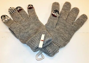 Children's Gloves Funny finger Faces Knit Gloves pair target one size fits most - Picture 1 of 4