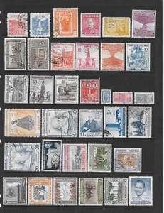 COLOMBIA VARIOUS USED POSTAGE/AIR/POSTAL TAX ISSUES 1945 to 1956 - Picture 1 of 2
