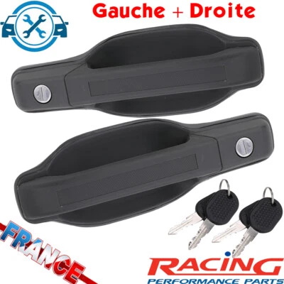Kit de 2 Poignée de Porte Droite+Gauche Pour IVECO DAILY 1989-1999  Avec serrure - Photo 1/4
