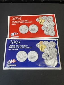 2004 Mint Set, Both Denver &Philadelphia Mints, Uncirculated! - Picture 1 of 5