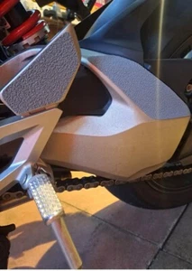 3M Boot Heel Scuff Guards 3 Piece grey Honda CB1000R / + plus 2018 - 2023 RG - Picture 1 of 7