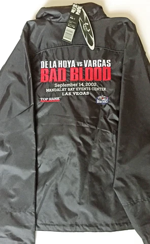 X-Large Brand New Oscar de la Hoya vs Fernando Vargas Parker boxing fight jacket Cover