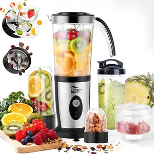 1.25L Standmixer Smoothie Maker Edelstahl Zerkleinerer Mixer Blender Ice Crusher - Bild 1 von 12