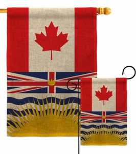 Kanada British Columbia Sackleinen Garten Flagge Deko Geschenk Hof Haus Banner - Bild 1 von 19