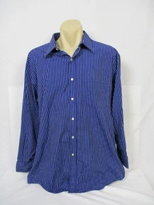 Camisa Tommy Hilfiger Para Hombre Azul Talla 32-33 Manga Larga Botones Cuadros Algodón - Imagen 1 de 8
