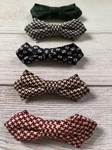 Vintage Kalypit Baby Rust Resistant Metal Clip On Bow Ties Set Of 5 - Picture 1 of 10
