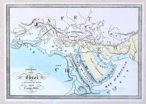 EUROPE MIDDLE EAST AFRICA "Geografia degli Ebrei " 1845 F. Marmocchi / C. Maggi - Picture 1 of 5