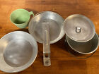 Vintage 1960s Boy Scouts Aluminum Cooking Set Pan Dish Cup Pot Nesting Regal