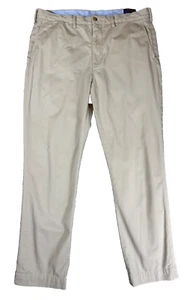 Polo Ralph Lauren Pants Men 38x32 Khaki Straight Fit Stretch Cotton Golf Preppy - Picture 1 of 9