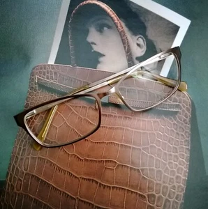 Vera Wang V350 BR Eyeglasses with Crystal Accents 53-16-137 - Picture 1 of 10