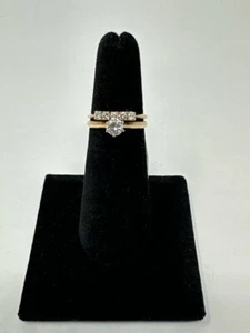 Lady's Diamond Wedding Set 6 Diamonds .77 Carat T.W. 14K Yellow Gold 2dw (78809) - Picture 1 of 1