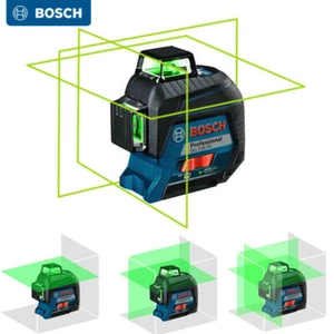 High Precision Bosch Laser Level GLL3-60XG 360 Degree Green Light 12 Line Level - Picture 1 of 10