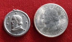 Ficha de medalla de plomo de la exposición colombiana de Chicago de 1892 - Imagen 1 de 3