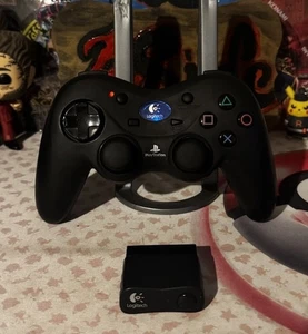 Logitech Sony Playstation 2 PS2 Wireless Controller & Dongle GETESTET schneller Versand - Bild 1 von 14