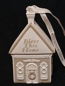 WEDGWOOD Holiday Christmas Ornament - Bless This Home - Picture 1 of 9
