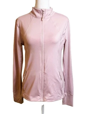Forever 21 Long Sleeve Athletic Type Top Light Lavender Pink Zipper size M - Image 1 of 4