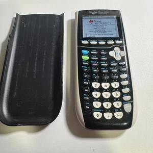 Texas Instruments TI-84 Plus C Silver Edition Black Graphing Calculator & Cover - Picture 1 of 4