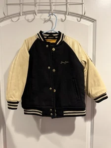 🧥 Vintage 1969 Sean John Leather Varsity Bomber Jacket Size 3T - Picture 1 of 13