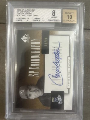 2004 SP Authentic Carlos Beltran SP Chirography GOLD Duo Tone Auto 13/20 BGS 8 - Image 1 of 3