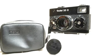 All Works! [MINT] Rollei 35 S 35mm Film Camera Black Sonnar 40mm f2.8 Lens JAPAN - Picture 1 of 24