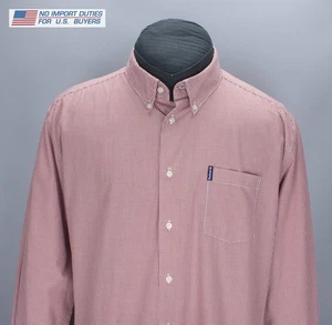 BARBOUR Gingham 10 Tailored Red Plaid Shirt Button Up Size US XL - UK XXL Cotton - Picture 1 of 24