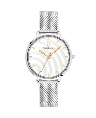 PIERRE LANNIER Mujer Analógico Cuarzo Informal Reloj Clásico Vestido Esfera Blanca Impermeable Foto 1 de 4