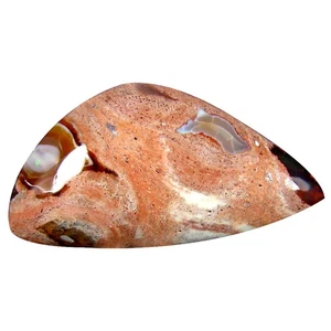 10.47 ct Fancy Cabochon (25 x 13 mm) Un-Heated Mexico Matrix Fire Opal Gemstone - Picture 1 of 1