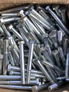 125 Stück 4-1/2 x 1/2-13 Sechskantschraube Schlittenschrauben SAE J429 GRADE 5 VERZINKT - Bild 1 von 5