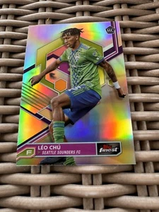2023 Topps Finest MLS SOCCER #61 Leo Chu Refractor - Seattle Sounders FC RC - Picture 1 of 1